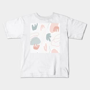 Topographic Pastel Pattern Kids T-Shirt